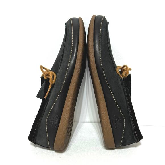 Chaco Women's Size 9 Pineland Moc Chukka Shoes Black Leather Tan Laces - Picture 9 of 11